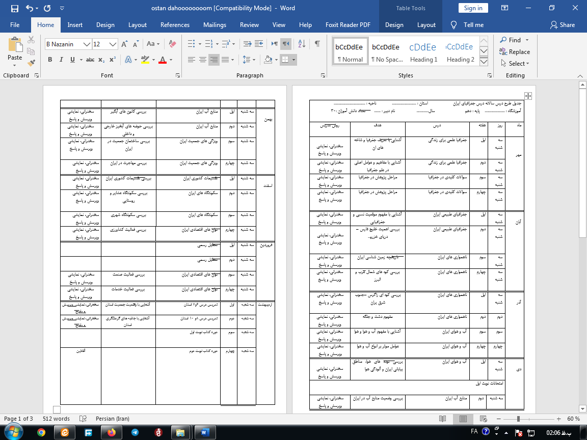 الگوی طرح درس سالانه جغرافیای ایران و استان شناسی پایه دهم,سالانه جغرافی دهم,جغرلفی دهم ملی سالانه